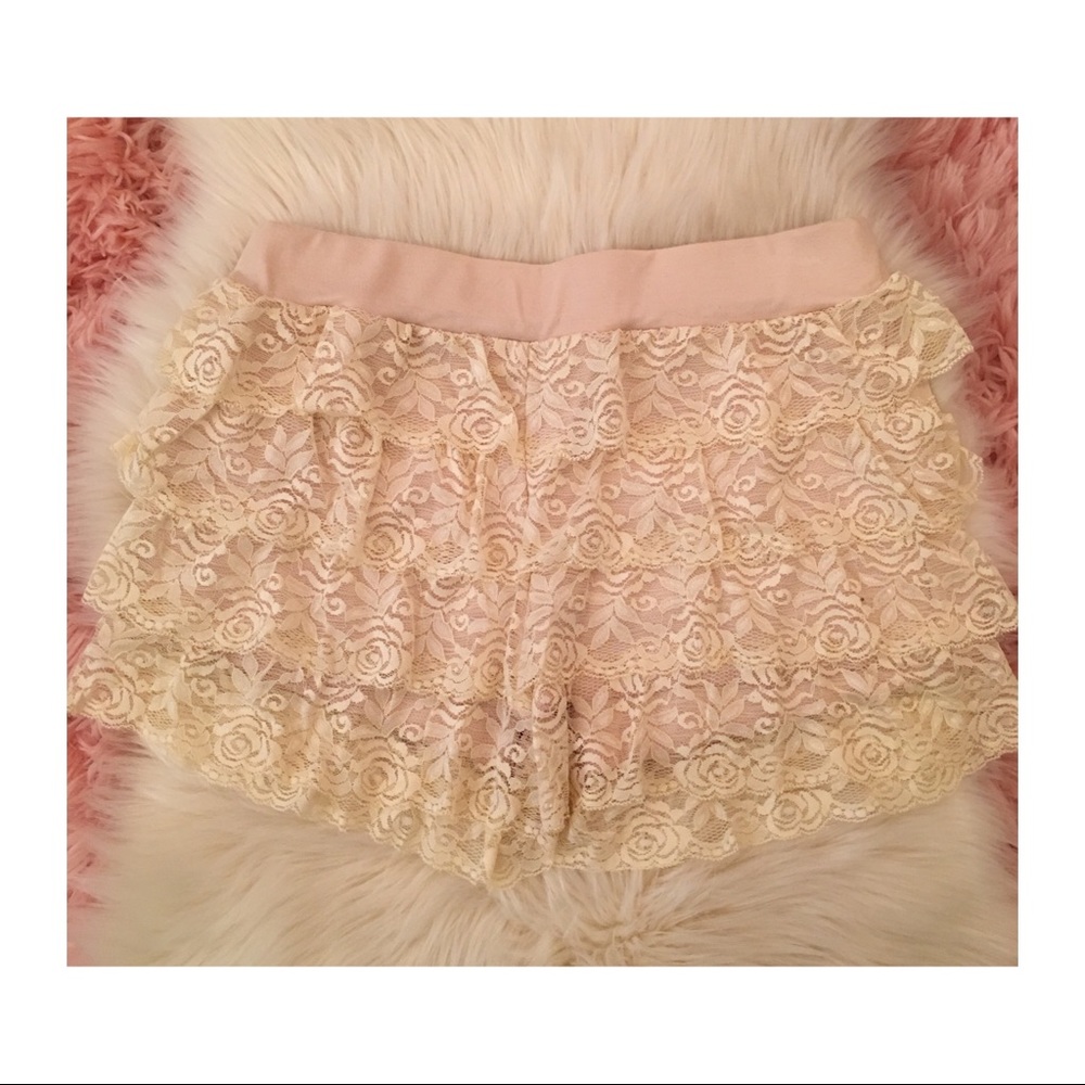 Lacey layered shorts